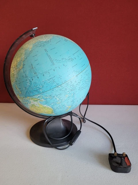 Globo de escritorio iluminado vintage FUNCIONA