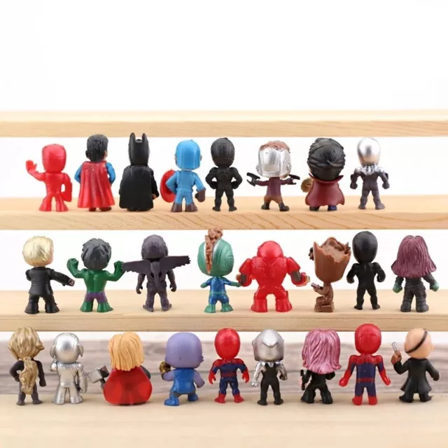 Exclusive 26 Pcs Marvel Avengers Mini Figure Set Super Heroes Toys Cake Topper 2