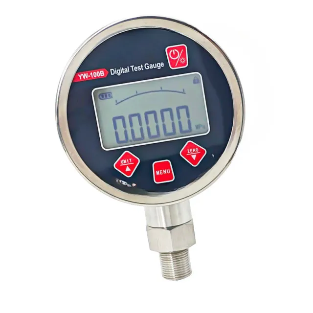Intelligent Digital Vacuum Meter Gas Oil Water 0.05% Pressure Gauge Precision