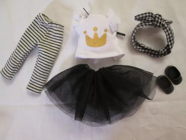 Mia 8" Paola Reina Las Mini Amigas Doll Outfit 21cm Miniamigas Black Skirt Shoes