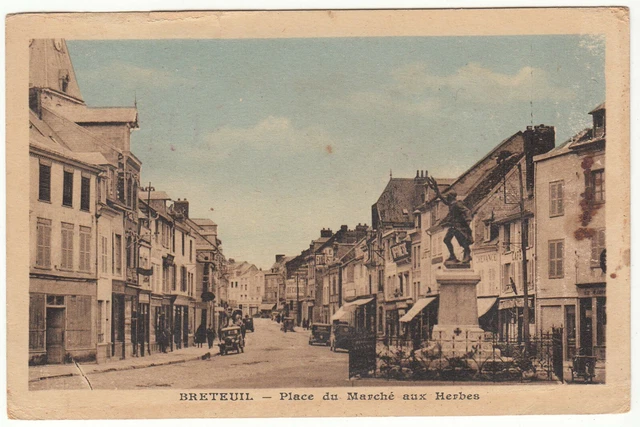 Breteuil Place Du March Aux Herbs Postcard