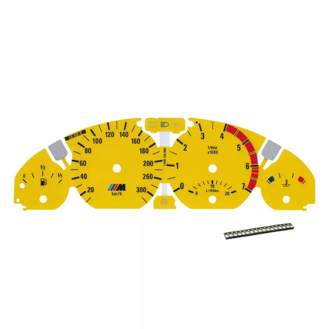 Spurweite für BMW E46 325Ci 328Ci 330Ci 3M Instrument 300KM/H gelb