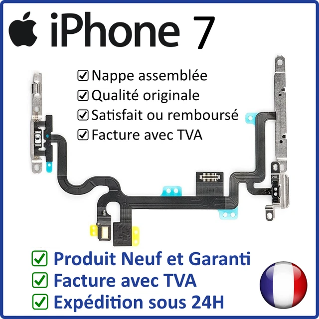 Iphone 7 - Nappe Des Boutons Power On Off Volume Mute Assemblée Avec Supports