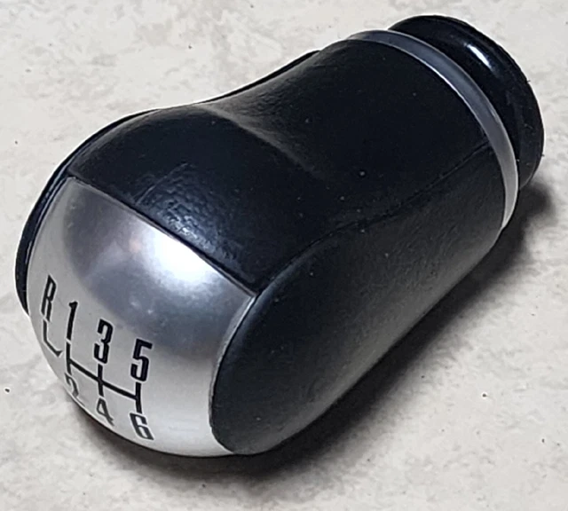 OEM 2011-14 Ford Mustang GT Black Leather 6-Speed Manual Gear Shifter Shift Knob