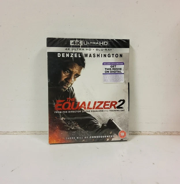 THE EQUALIZER 2 (4K Ultra HD Bluray, 2018) *New And Sealed* (L17) £