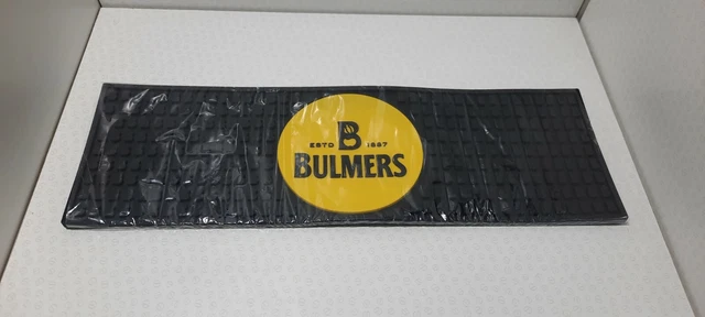 Beer Mat Rubber Bar Bulmers Runner Pub Collectable Man Cave Home Bar Drinkaware