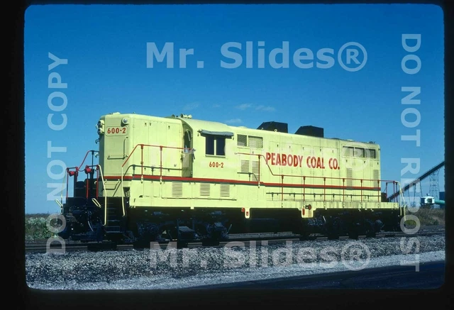 Original Slide Peabody Coal Co. Clean Paint GP7 600-2 Baldwin IL 1980