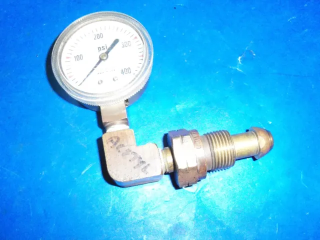 USED AC874L Pressure Gauge 0-400psi  Npt LB50