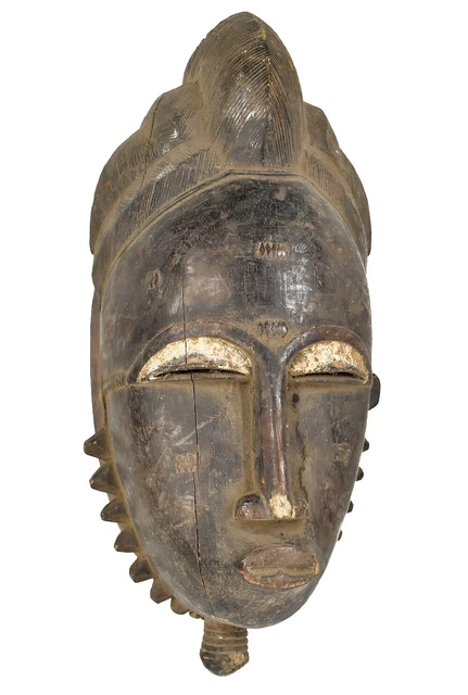 Baule Portrait Mask Kpan Mblo Ivory Coast African Art