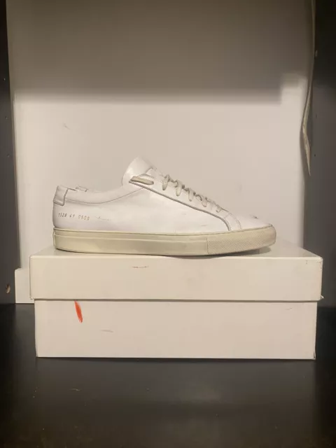 Common Projects Achilles Low Leather White Men’s 41 1528 41 0506