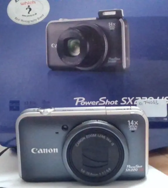 Canon PowerShot SX220 HS 12.1MP Digital Camera - Grey
