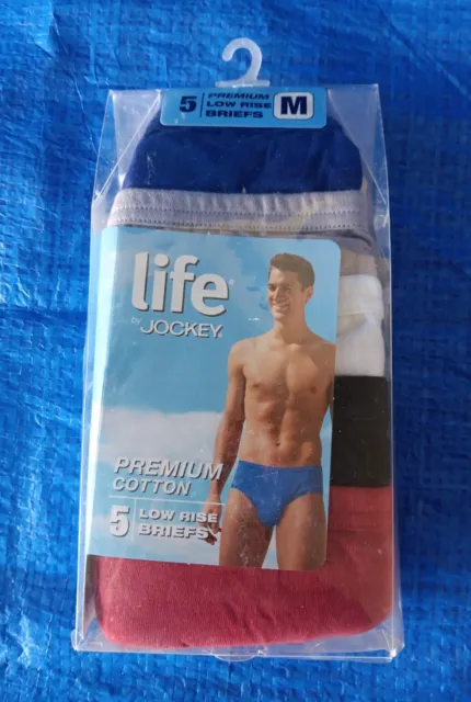 JOCKEY LIFE COLLECTION Mens Low Rise Briefs Underwear Size M - 5 Pairs  Brand New $22.00 - PicClick