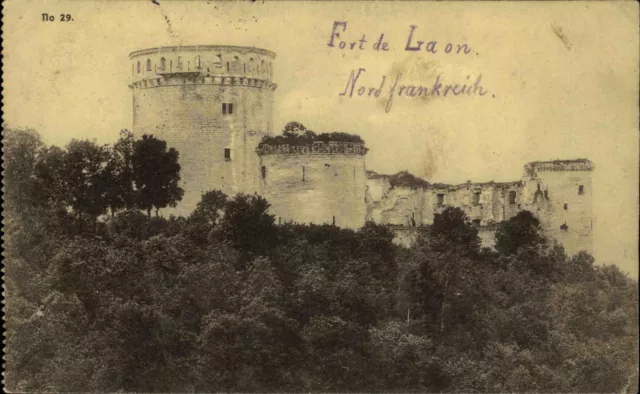 Feldpostkarte 1. WK Westfront Fort Burg Feldpost 1917 nach Wolmirstedt gelaufen