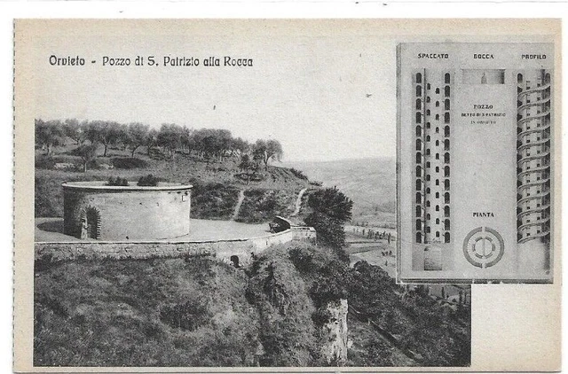 CARTOLINA  DI TERNI ,ORVIETO POZZO DI S.PATRIZIO ALLA ROCCA non viaggiata
