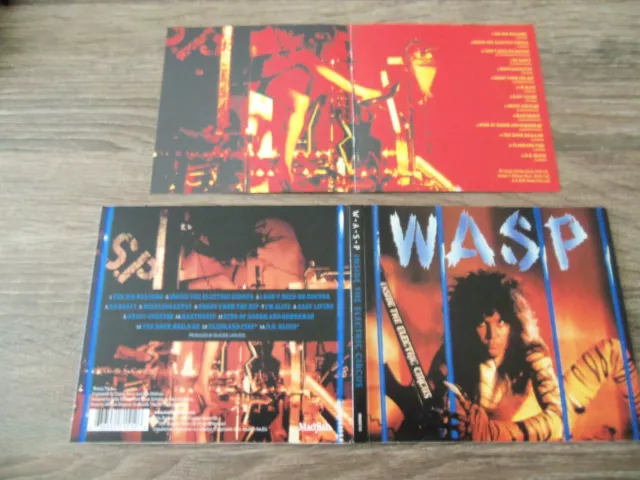 cd W.A.S.P. WASP "Inside the..."  1986 remaster digipack + 2 bonus COMME NEUF !