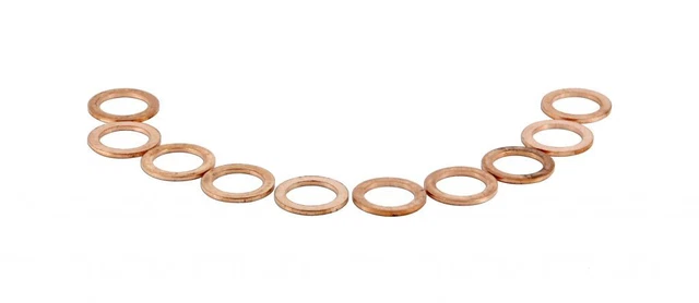 10-Pack Copper Banjo Bolt Washers / Seals For Brake Lines – Motorcycles & Scooters