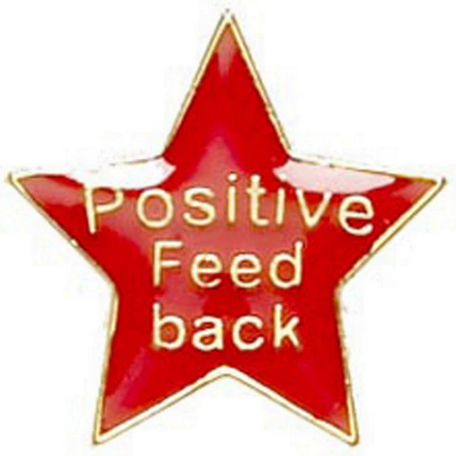 Red Coloured Positive Star Badge ideal for schools (GW) 3