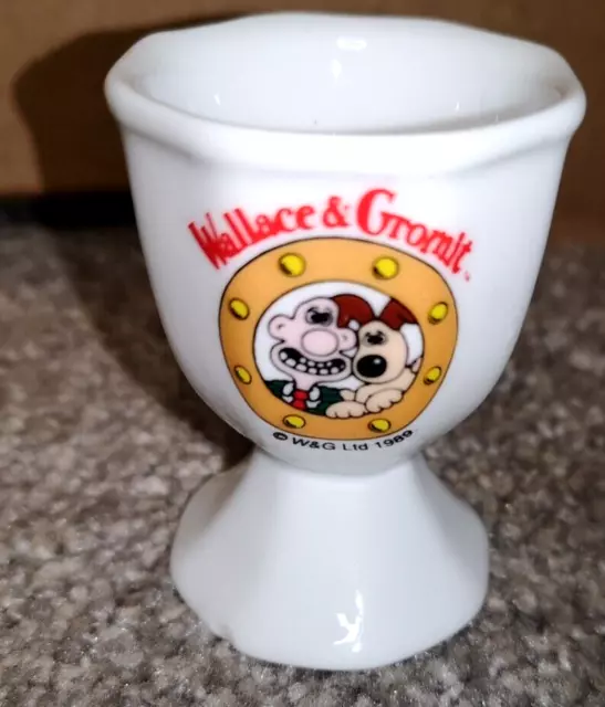 Vintage 1989 wallace and Gromit eggcup