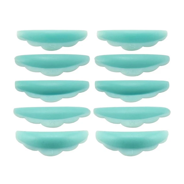 5 Pair Silicone Eyelash Curling Pad Safe Portable Eyelash Perm Pads Makeup Tools