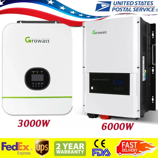 5000W 48V Solar Inverter 120V Built-in 100A MPPT Controller, 2 Pure