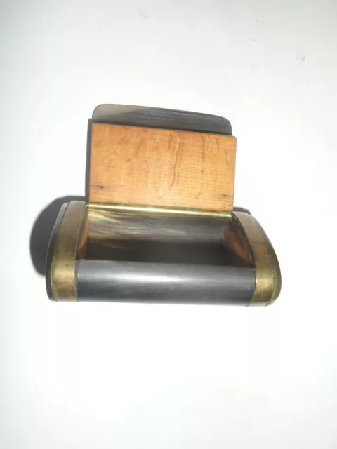 35324 Pillendose Schnupftabakdose snuffbox   Kuh Messing 5x4x7cm 2