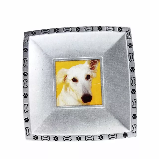 Burnes of Boston Frame Heavy Metal Print Dog 3x3 Photo Animal Lovers  New Fido