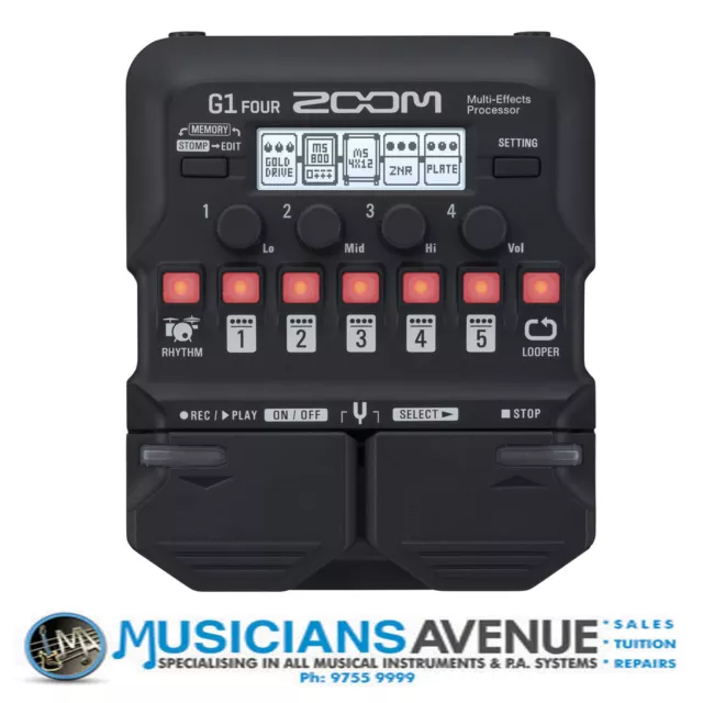 Zoom G1 Four Guitar Multi-Effects Processor Pedal