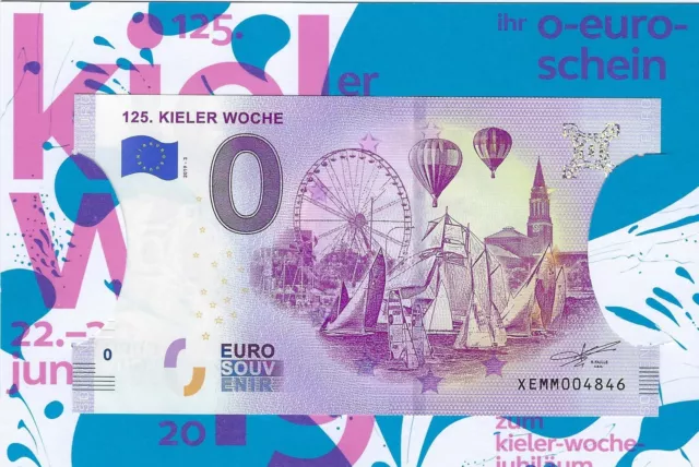 Allemagne 2019-3 125 Kieler Woche Billet Souvenir 0 Euro Touristique  Neuf