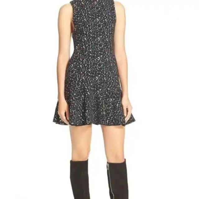 Alice + Olivia Garner print drop waist dress 4