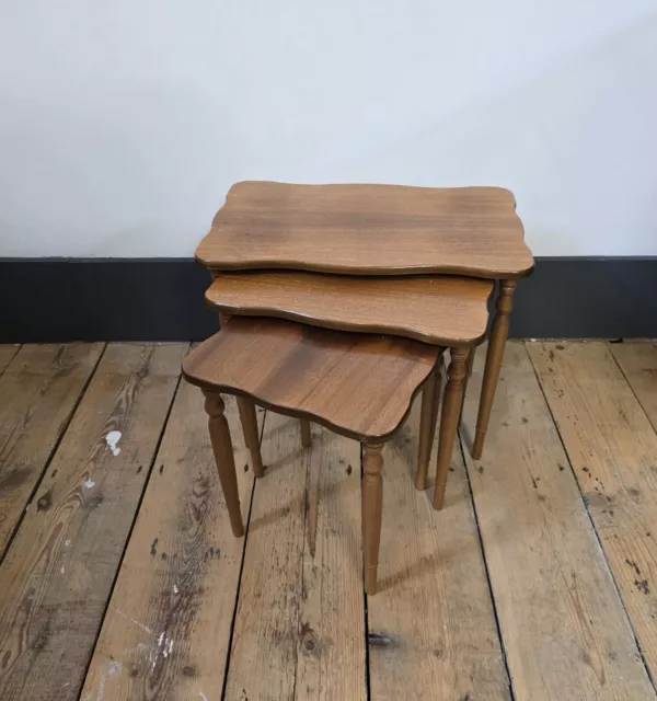 Mid Century Retro Danish style Teak nest of tables 1960s / 70s