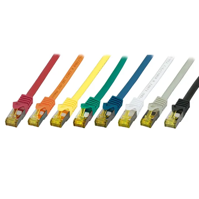 RJ45 Cavo Patch Cat 6A Con Cat 7 Rohkabel DSL Cavo di Rete S/FTP Pimf 0,25m -30m