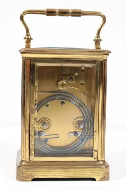 Antique French 2 Train Striking Carriage Clock Orignal Platform Escapement