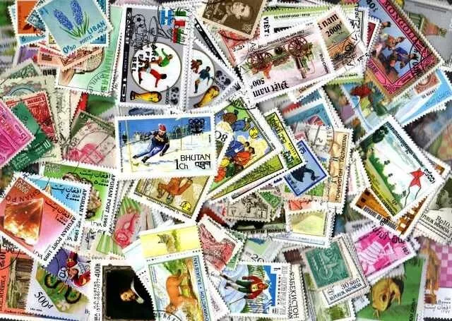 Asie 1000 timbres différents oblitérés tous pays