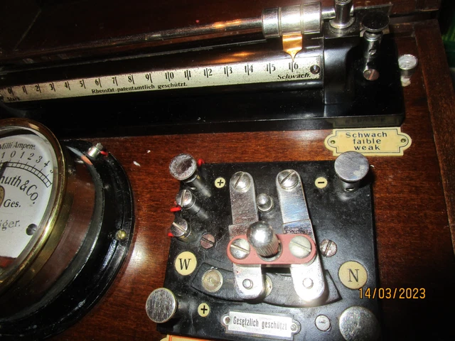 Wohlmuth Reiz Fein Strom Apparat ohne Zubehör Elektro Galvanisch ca.1910 SELTEN! 3