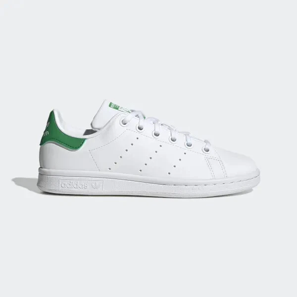 SCARPE ADIDAS STAN SMITH DONNA BAMBINO BAMBINA UNISEX J fx7519 BIANCO VERDE ORIG