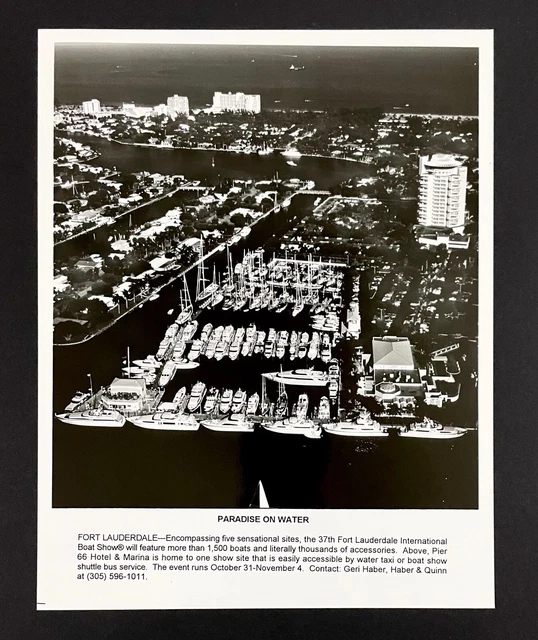 2004 Fort Lauderdale International Boat Show Paradise On Water Yacht Press Photo
