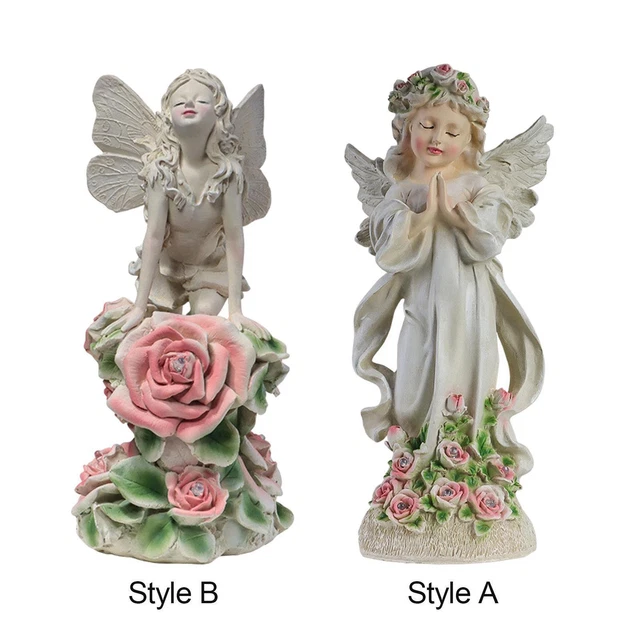 Fairy Garden Statue Porch Outdoor Collectible Ornament Lawn Indoor Patio Yard