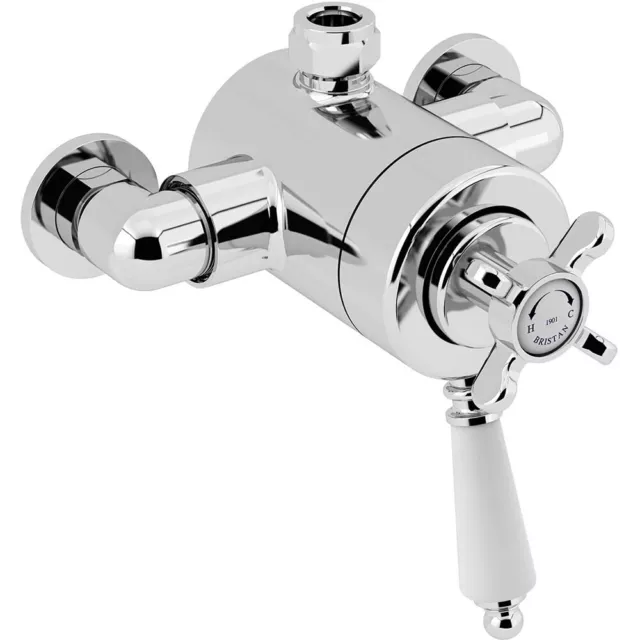 Bristan 1901 Traditional Exposed Concentric Top Outlet Shower Valve - Chrome ...