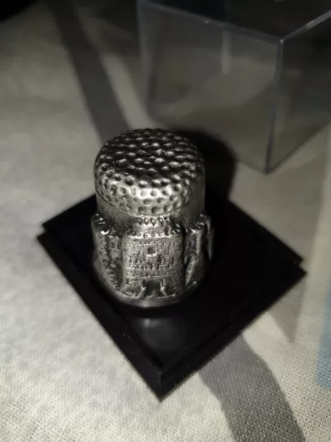 Pewter thimble Dover Castle Kent boxed