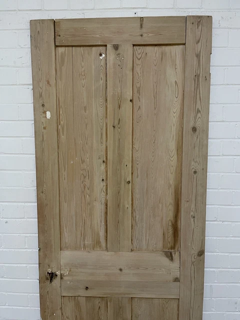 Original Vintage Reclaimed Victorian Pine Internal 4 panel Door 1950 1960 x 760 2
