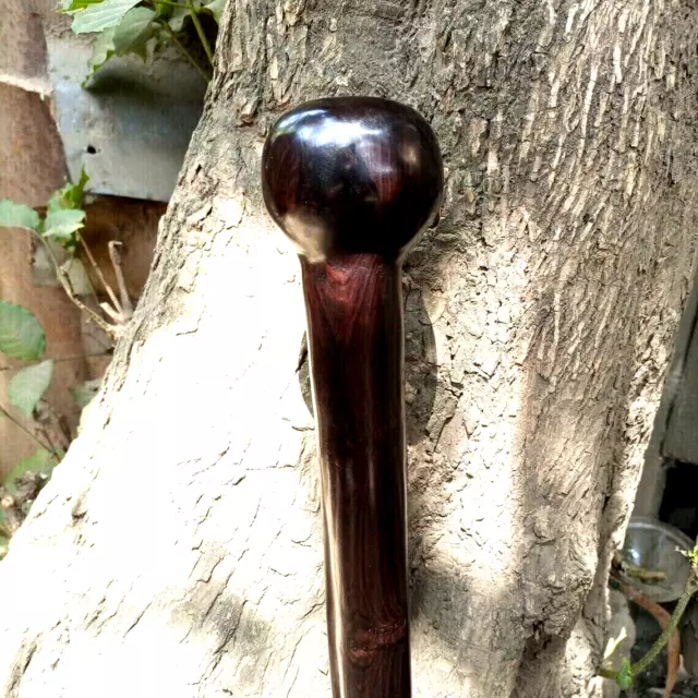 Original African Rosewood Ironwood Mahogany Walking Hiking 1920 Style blackstick