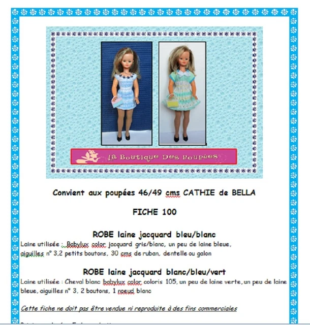 VETEMENTS DE POUPEE CATHIE DE BELLA PANTALON CAPE CAPKA +SAC A MAIN VETEMENTS DE POUPEE CATHIE DE BELLA PANTALON CAPE CAPKA +SAC A MAIN
