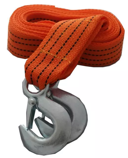 15FT Tow Towing Pull Rope Strap Heavy Duty Road 5 Ton to fit Fiat Ducato Scudo