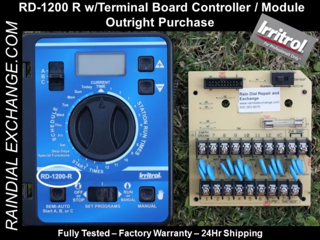 Irritrol Rain Dial RD-1200 R, RD1200 R w/ board EX-Cond. Fst Shp,Warranty,Tested