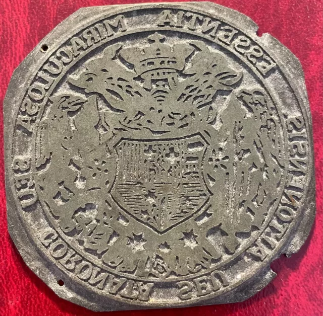 Medical seal from ESSENTIA MIRACULOSA tincture Elixir Quackery Medicine, 19th C