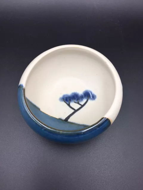 Jack O'Patsy Cool Mountain Blue Irish Studio Pottery Design Bowl