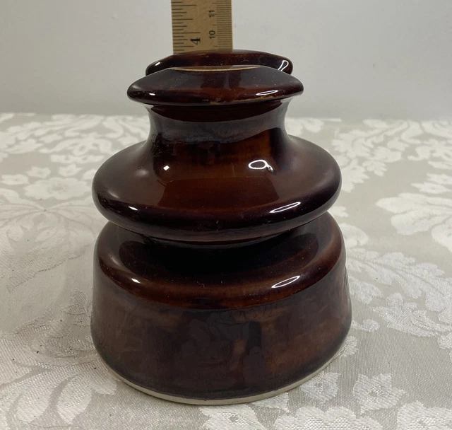 LOCKE HI-TOP 77A USA porcelain brown power insulator 2