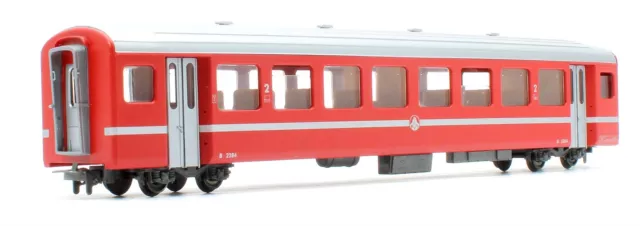 Bemo 'Hom' Gauge 3271 504 Bvz Red 2Nd Class Passenger B 2284 Coach