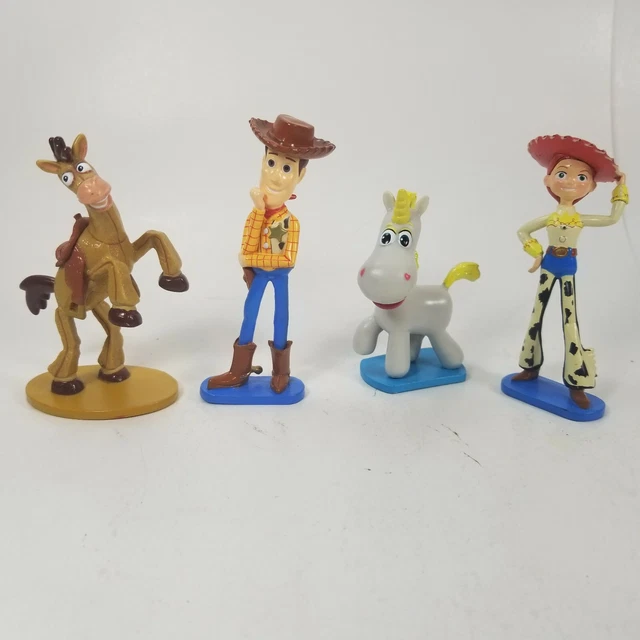 VINTAGE TOY STORY 3" Lot MiniFigures Woody Jessie Horses PVC Disney