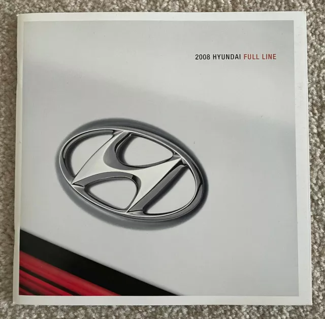 Hyundai 2008 Catalog Brochure Full Line New Elantra Accent Veracruz Santa Fe